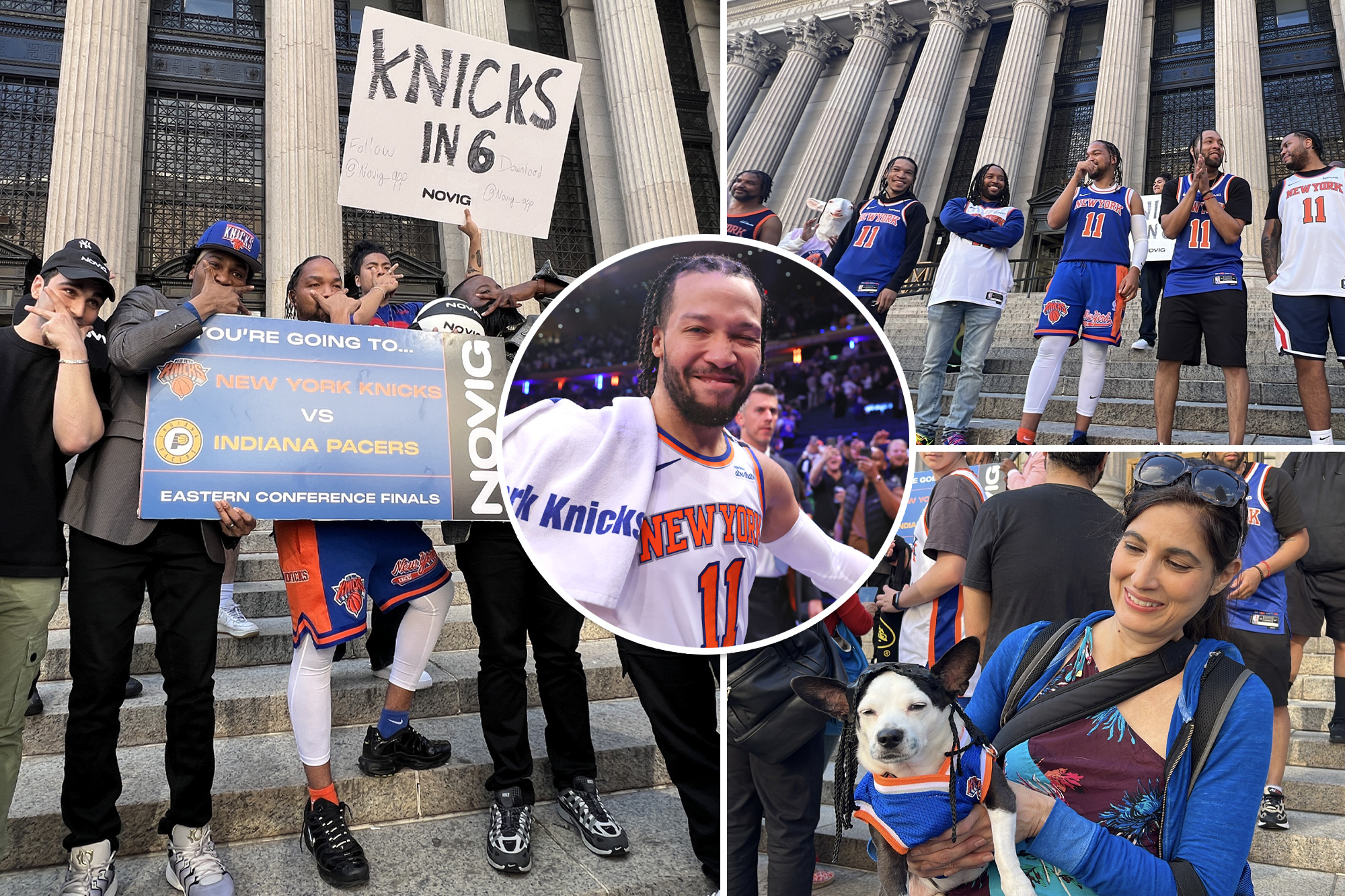 Knicks Fans Compete in Jalen Brunson Look-Alike Contest for Playoff Tickets