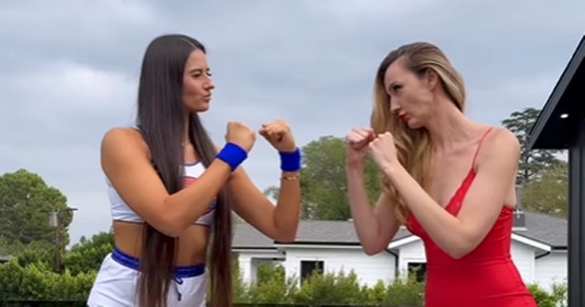 Towering Showdown: 7ft Social Media Sensation Faces Off Against 'Tallest Female Model' in Playful Skit