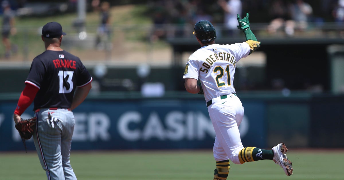 Soderstrom's Power Surge Leads Athletics to 14-3 Victory Over Twins