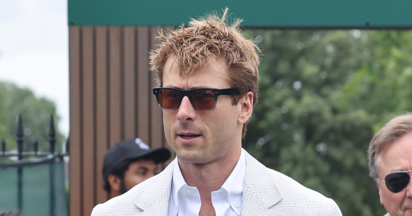 Glen Powell Stuns in Chic Attire at Wimbledon 2025