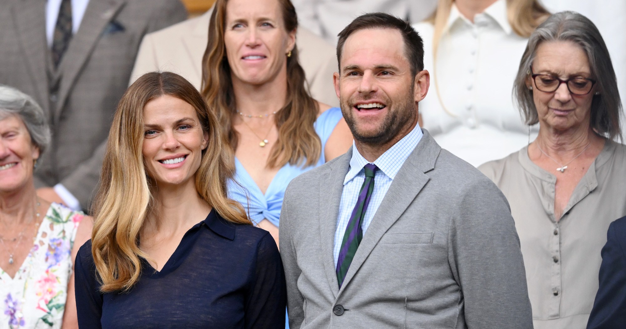 Brooklyn Decker and Andy Roddick Spotted at Wimbledon