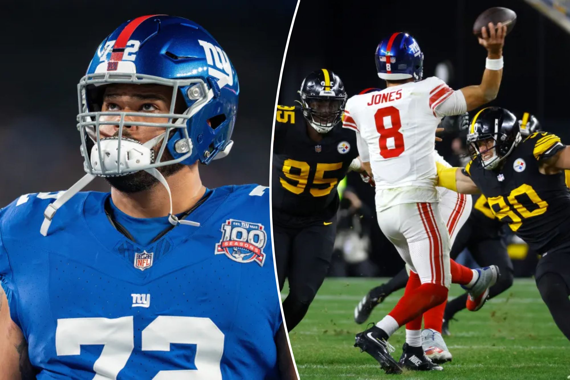 Giants' Jermaine Eluemunor Stands Firm Against Criticism After T.J. Watt Matchup