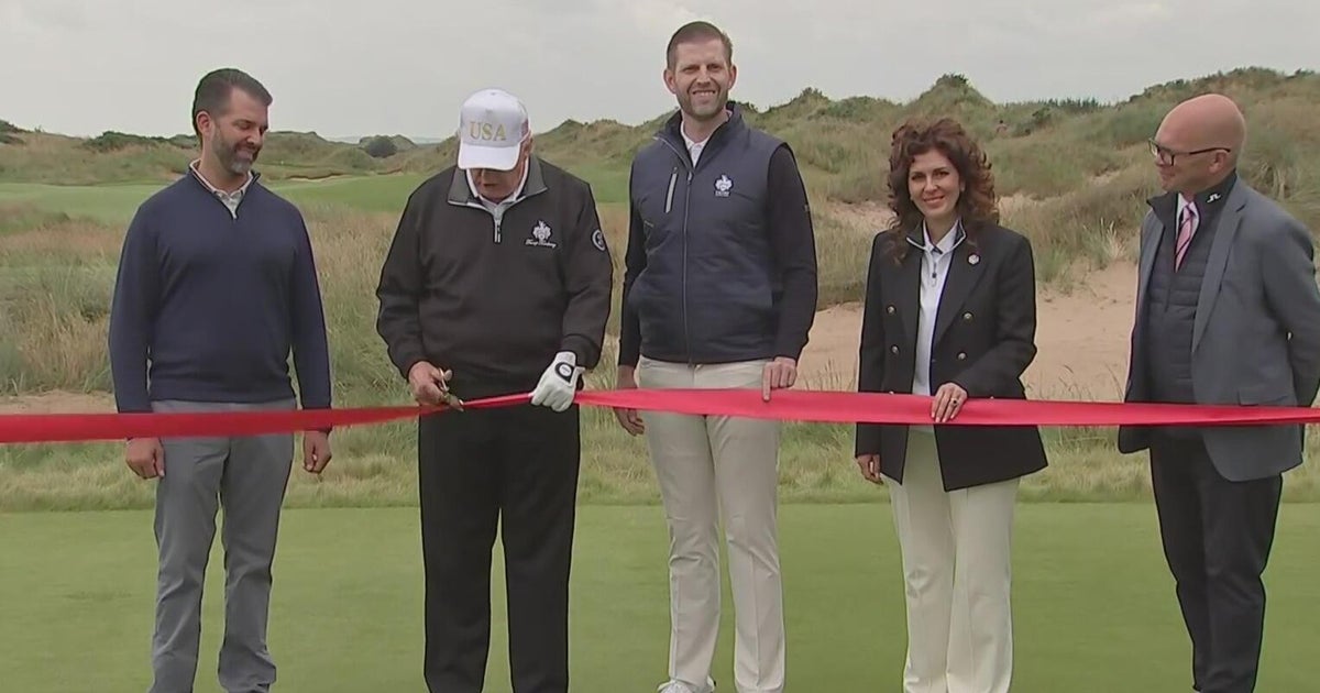 Trump Unveils New Golf Course in Scotland