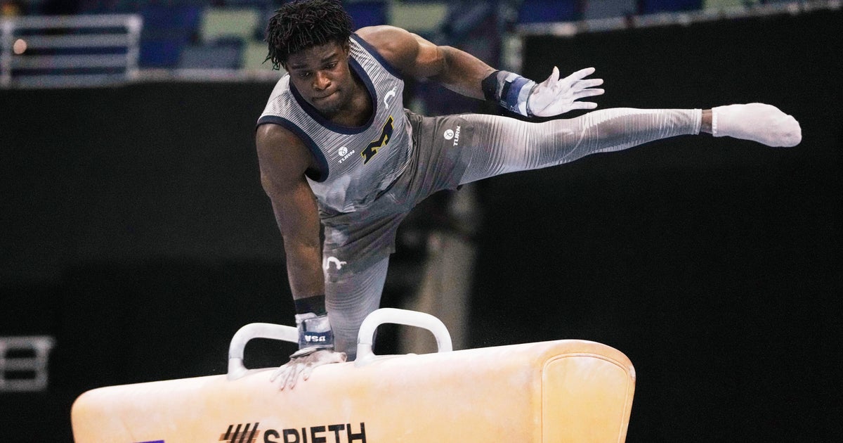 Frederick Richard Challenges Gymnastics Norms with Bold Uniform Choice