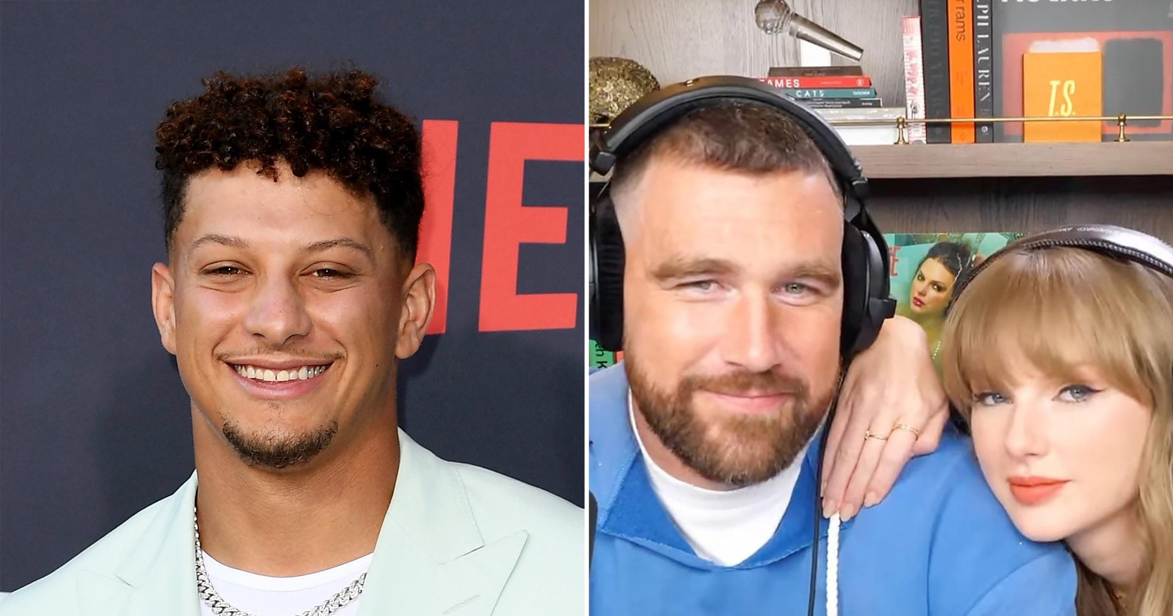 Patrick Mahomes and 'New Heights' Celebrate Kelce and Swift's Engagement