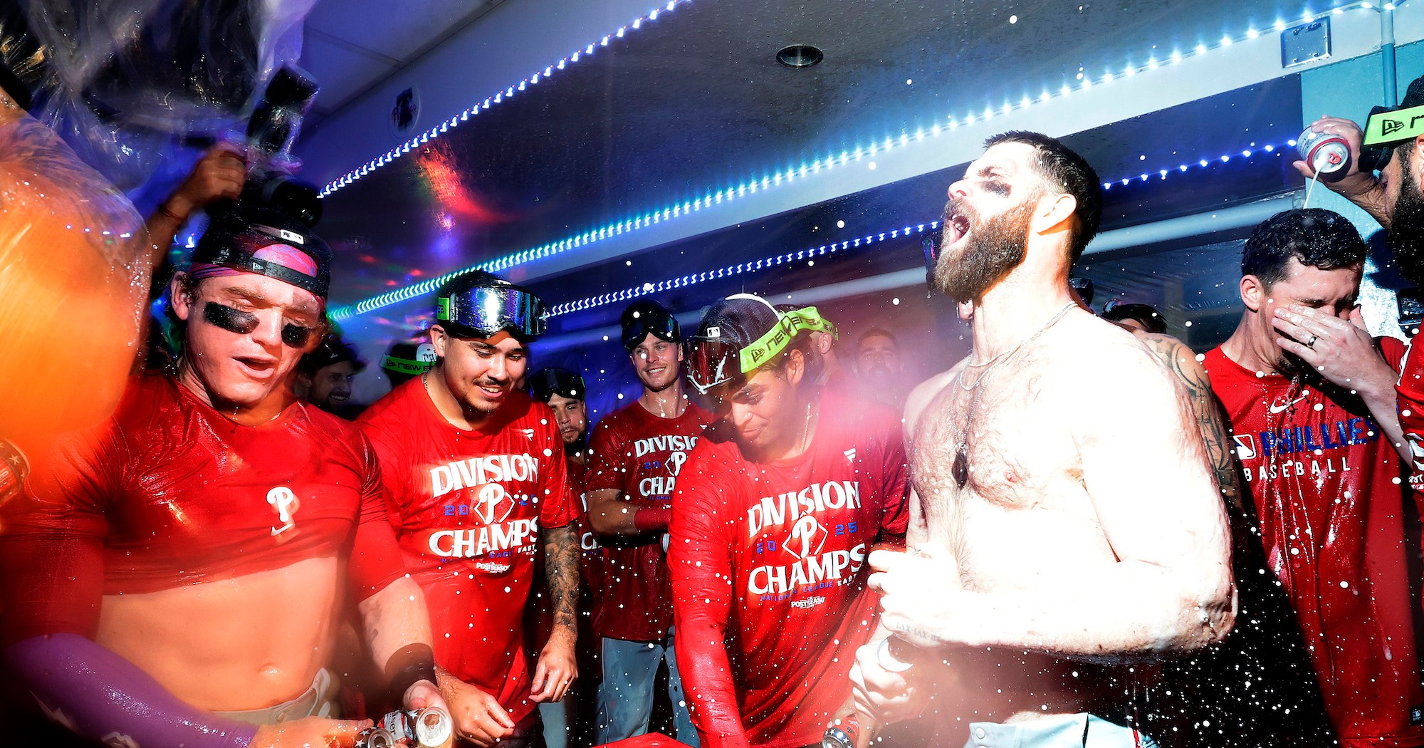 Bryce Harper Celebrates NL East Title in Style