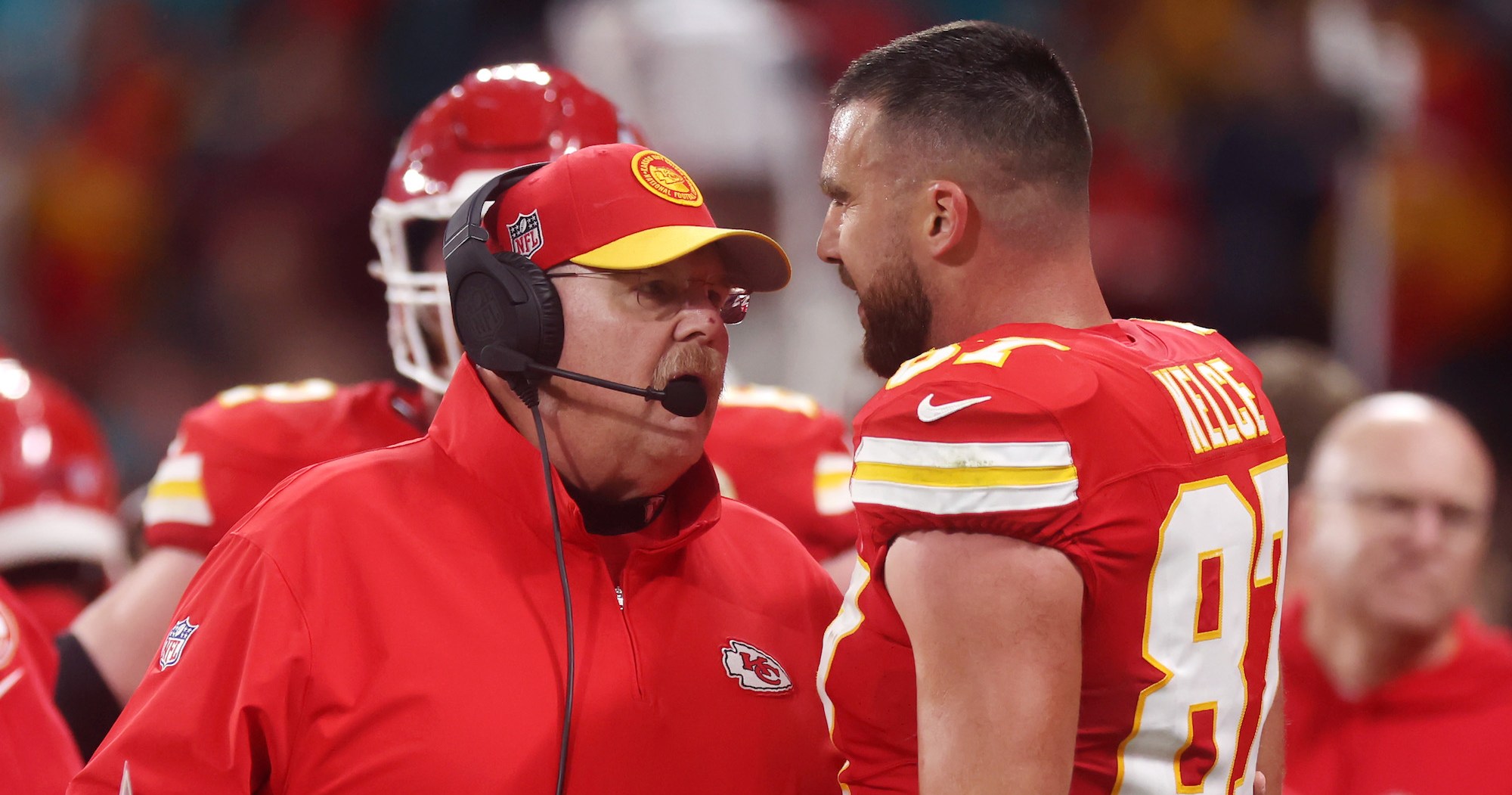 Andy Reid Addresses Sideline Exchange with Travis Kelce